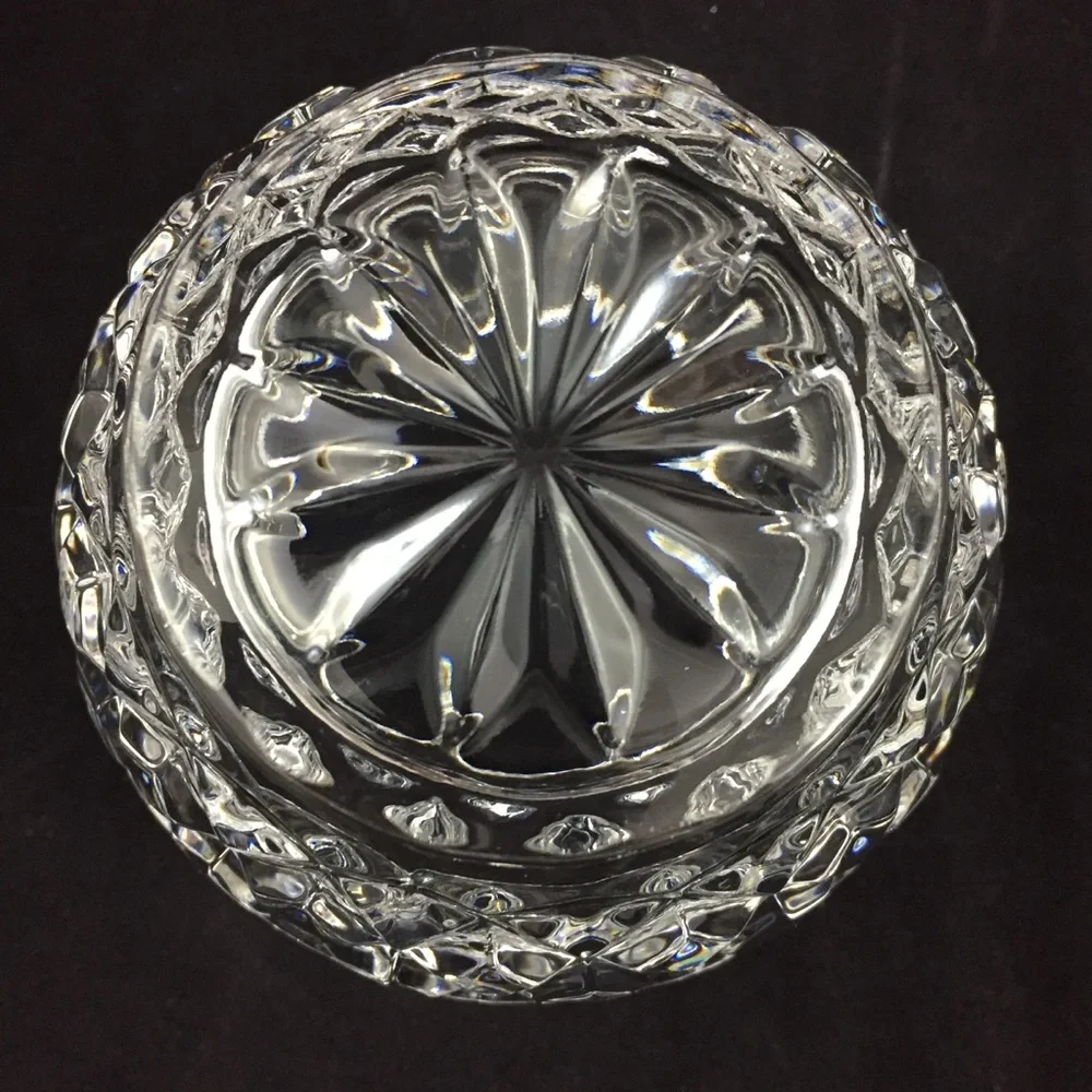 Royal Irish Lead Crystal Candle Holder or Candy Dish Designed Ireland Made Czech